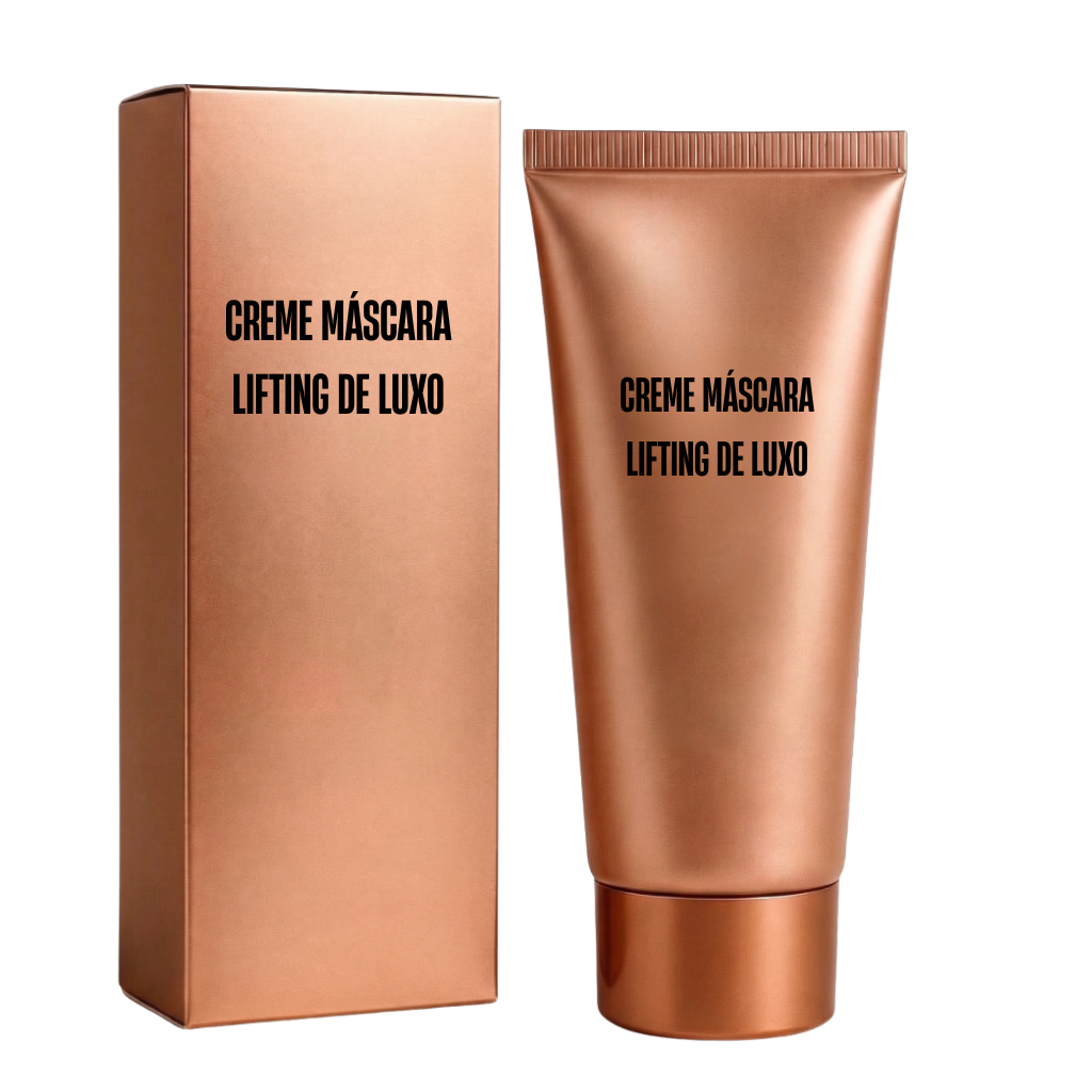 Embalagem e tubo de Creme máscara lifting de luxo para cuidados faciais.