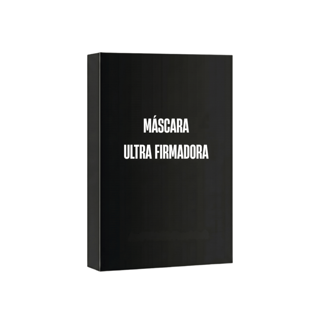 Embalagem da Máscara Ultra Firmadora, máscara facial para cuidados com a pele.