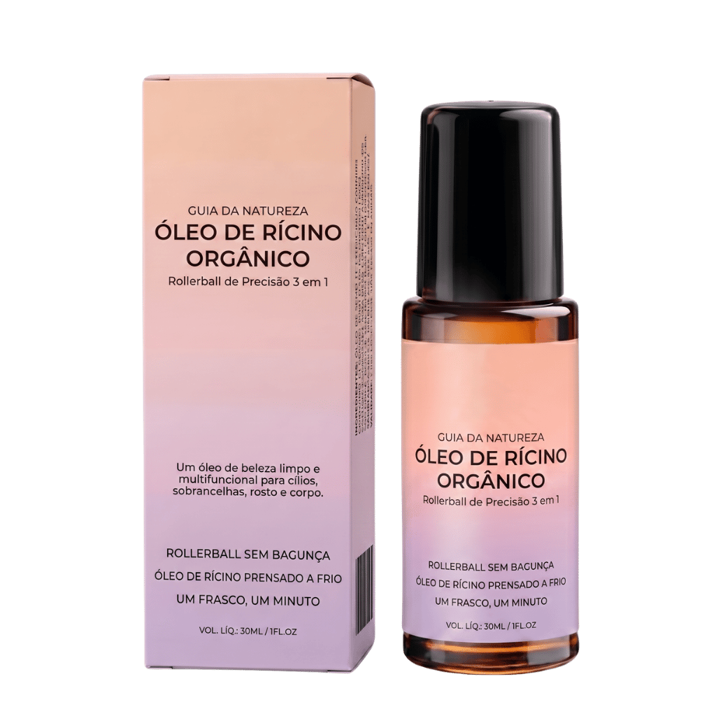 Roll-on de Óleo de Rícino Orgânico Premium
