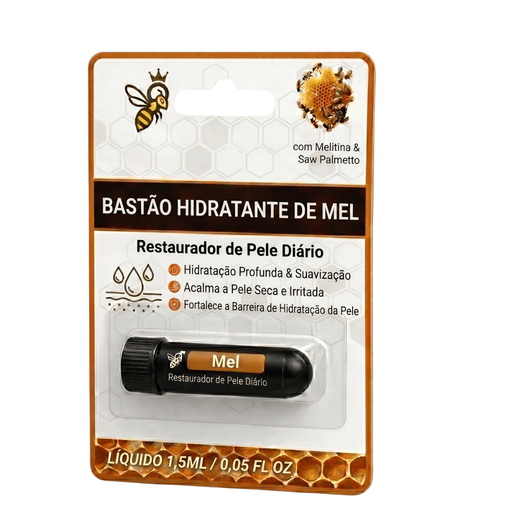 Bastão hidratante de mel