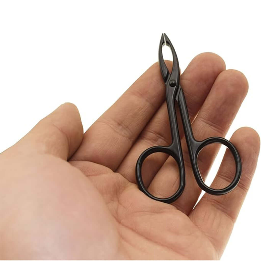 Pura Natureza – Kit de Precisão para Sobrancelhas com tesoura de acabamento em mão, ideal para sobrancelhas bem cuidadas.