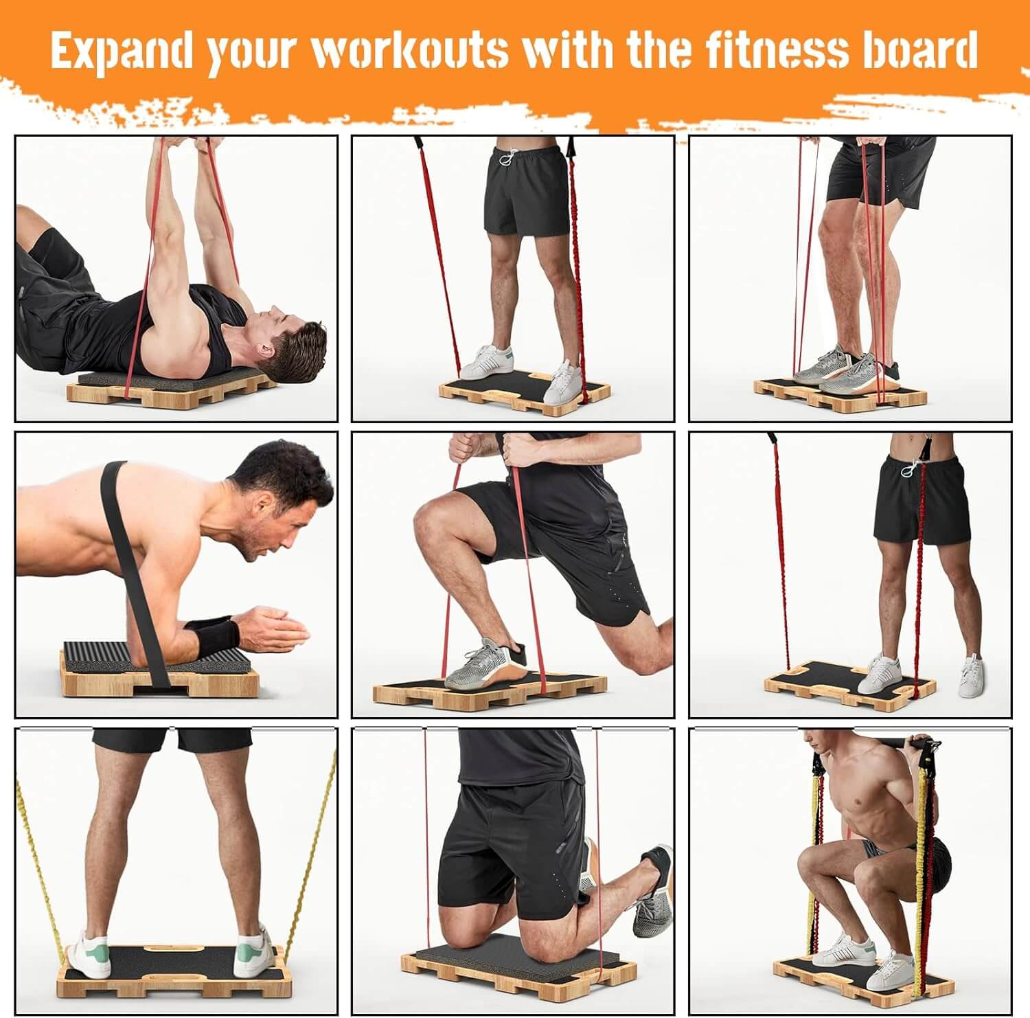 Pura Natureza Equilíbrio Natural fitness board featuring various workout exercises.