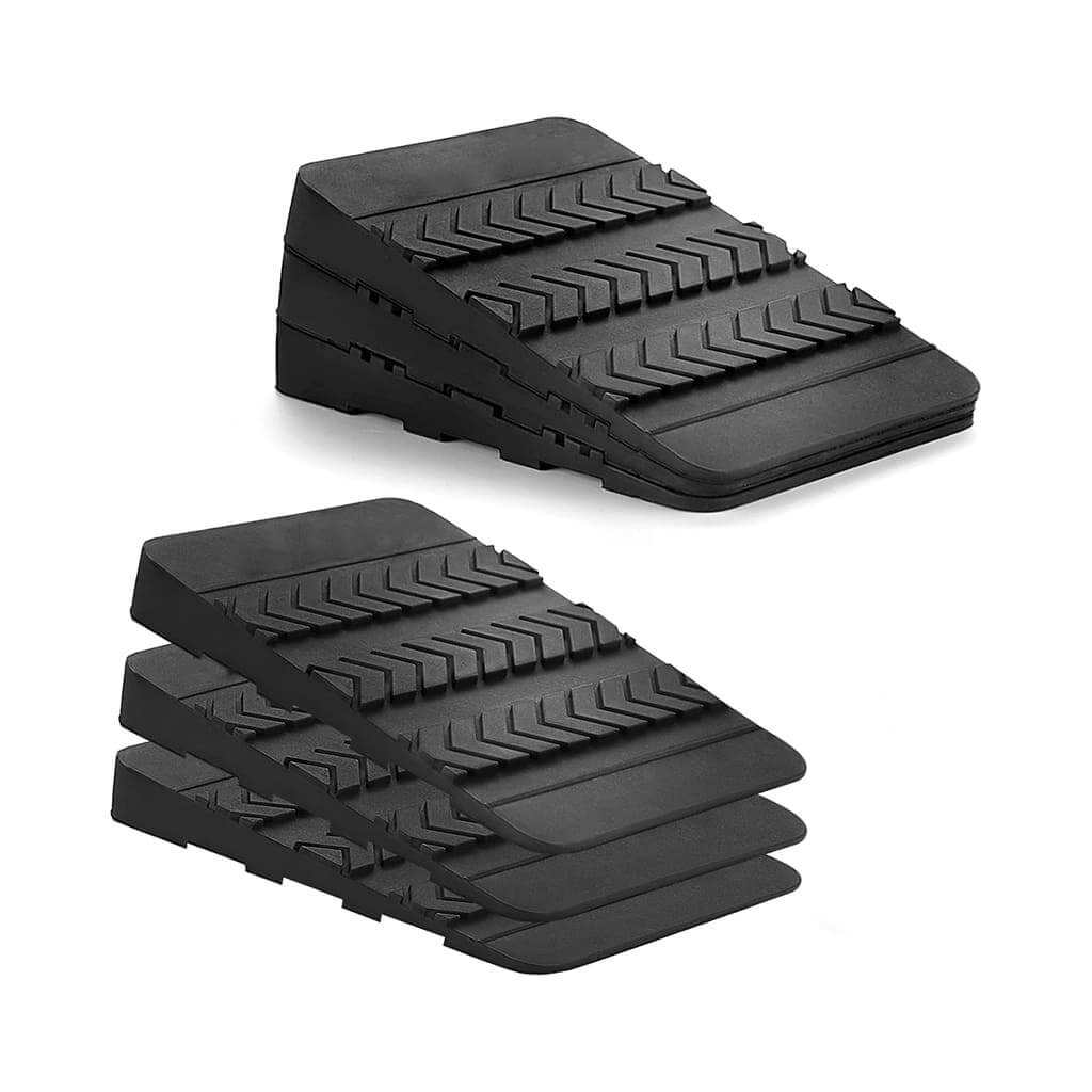 Pura Natureza FlexRamp conjunto de 6 cunhas de borracha antiderrapante para agachamentos e mobilidade
