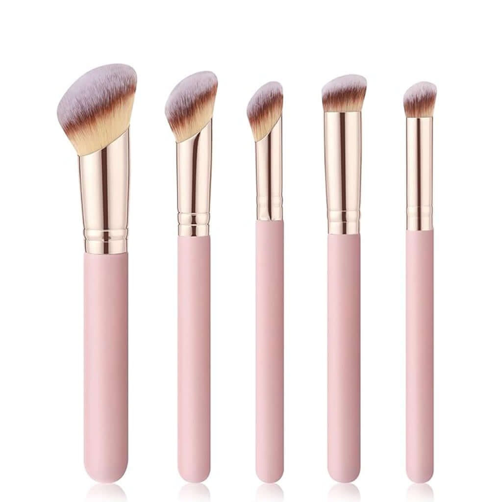 Pura Natureza – Conjunto de Pincéis de Maquilhagem Profissional com cerdas macias e densas para aplicação perfeita.
