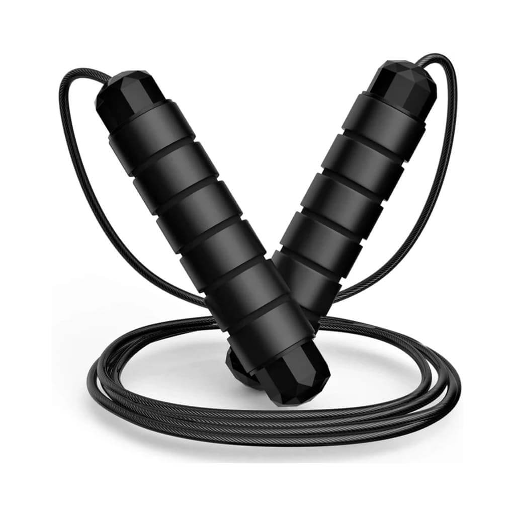 Pura Natureza SaltaRitmo jump rope with adjustable high-performance handles for cardio and agility training.