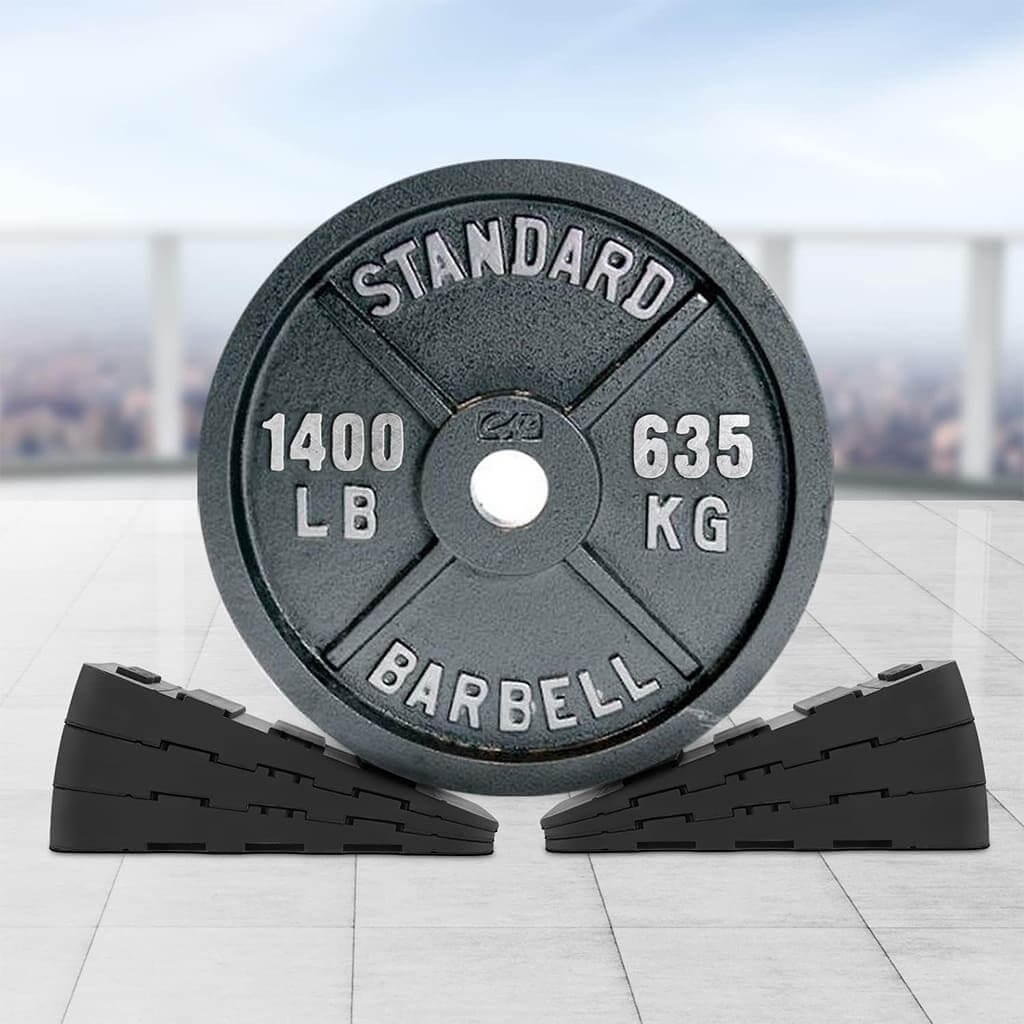 Pura Natureza FlexRamp com anilha de 1400 LB e cunhas design antiderrapante para agachamentos e mobilidade.